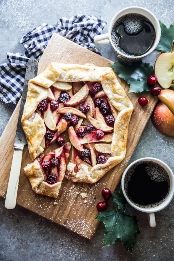 Apple, Cardamom & Cranberry Galette,MICHELE WEAVER