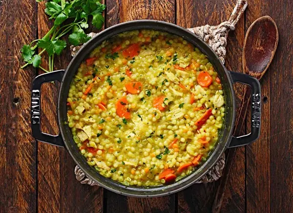 Cold-Fighting Couscous Chicken Soup,MICHELE WEAVER