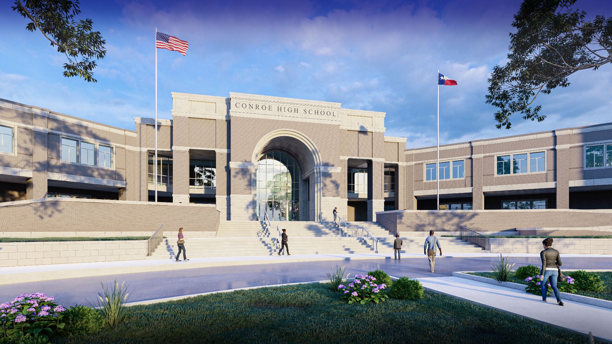 Conroe ISD school campus building in The Woodlands TX&rdquo;