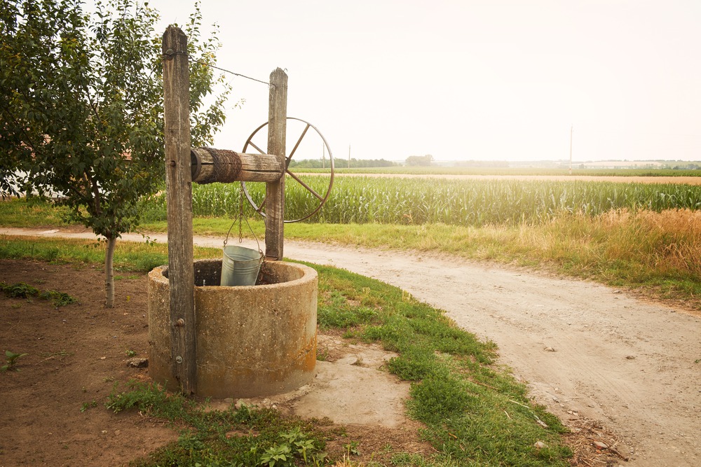 Private water well and utility infrastructure on a North Texas ranch property