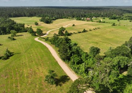 Aerial view of acreage for sale near Houston Texas