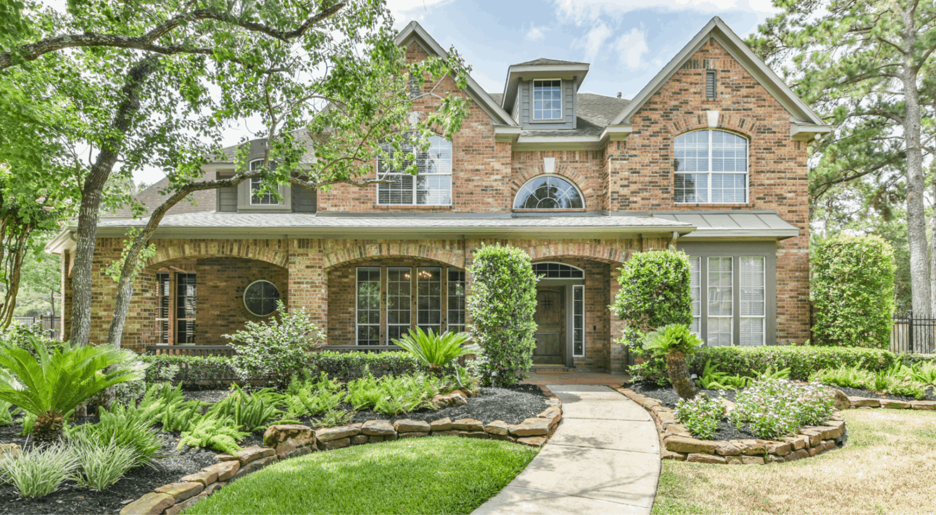 Professional home photography session with drone shots in Texas