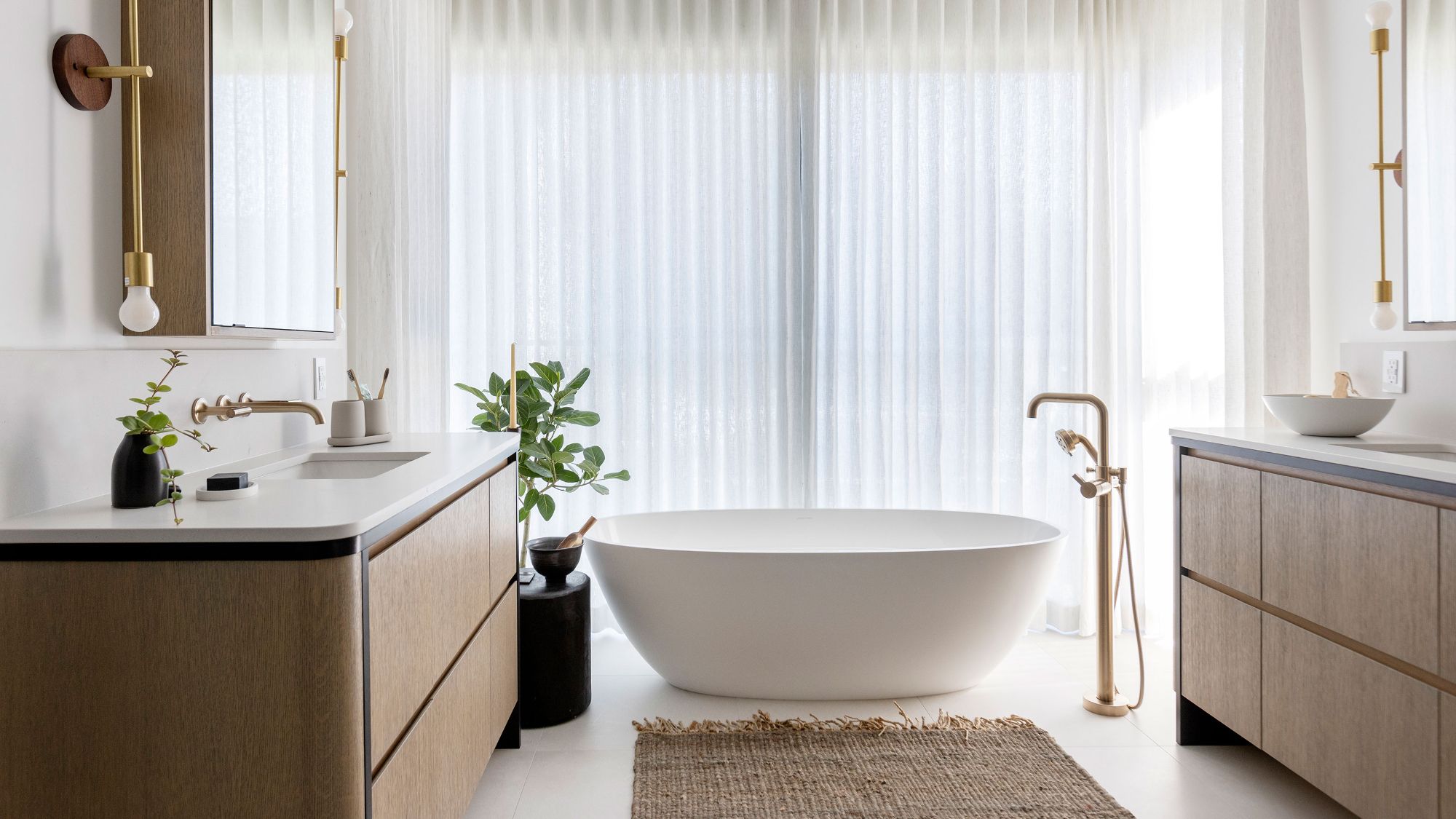 Updated simple modern bathroom