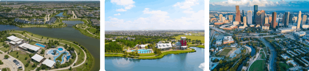 Suburbs of houston