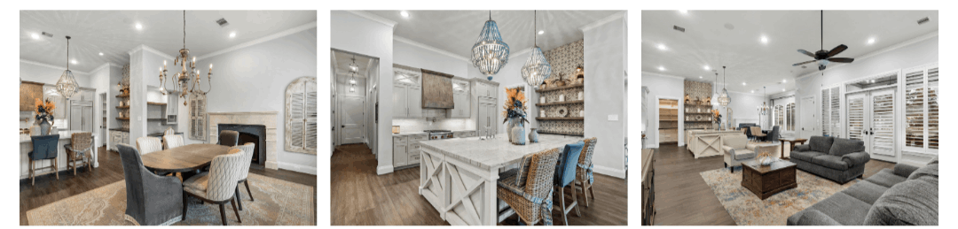 Multigenerational home layout in Tomball TX featuring separate living space designed for extended family and flexible living arrangements