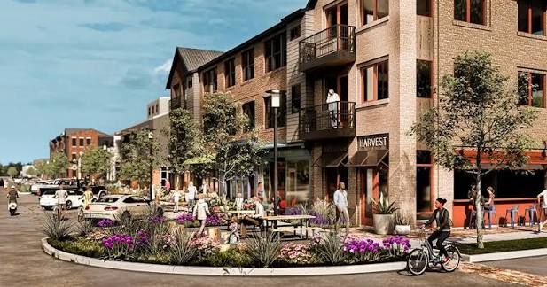 Indigo community with new homes and walkable green spaces in Richmond, TX