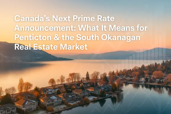 Canada’s Next Prime Rate Announcement: What It Could Mean For Penticton And The South Okanagan,Riccardo Manazza