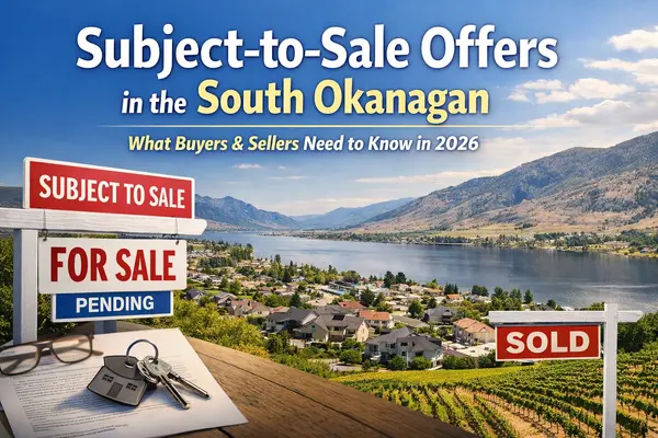 Subject-to-Sale Offers in the South Okanagan: What Buyers and Sellers Need to Know in 2026