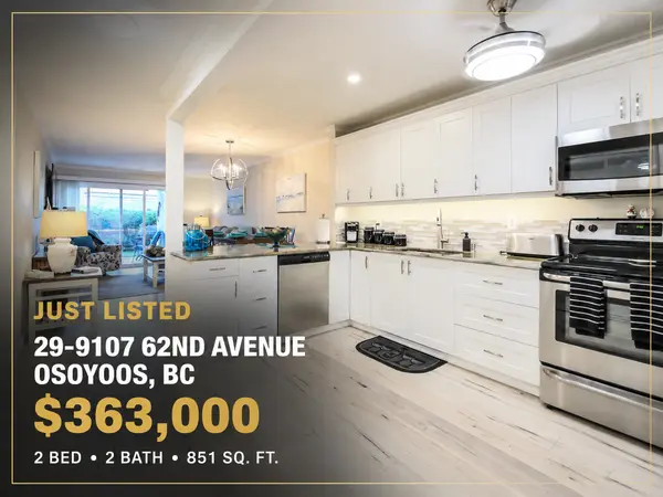 feature image of 29-9107 62nd Avenue, Osoyoos: Renovated Casa Madera Townhouse