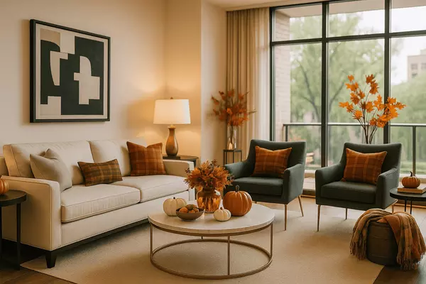 Beautifully staged Houston living room showcasing professional home preparation and presentation taught in the Seller Masterclass.