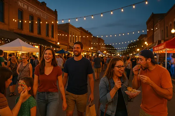 First Friday in Downtown New Braunfels Texas,Yitzchak Pierson