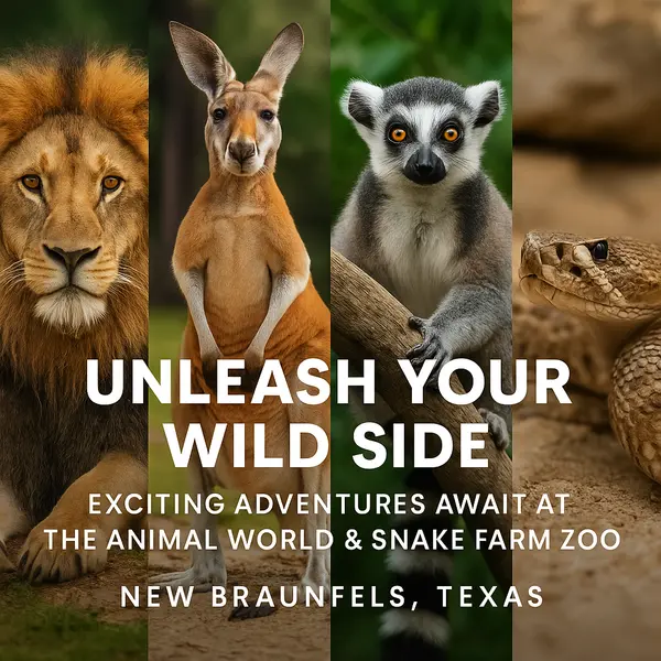 Unleash Your Wild Side: Exciting Adventures Await at the Animal World and Snake Farm Zoo, New Braunfels, Texas!,Yitzchak Pierson