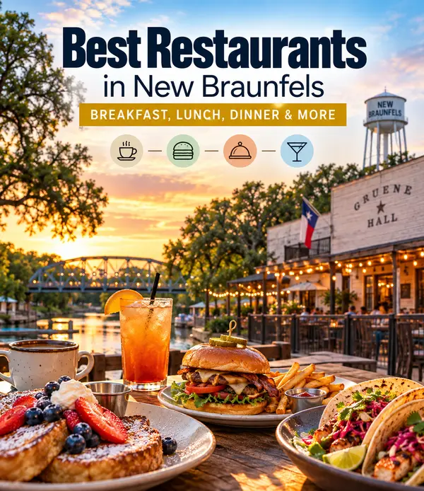 Best Restaurants in New Braunfels: Breakfast, Lunch, Dinner & More