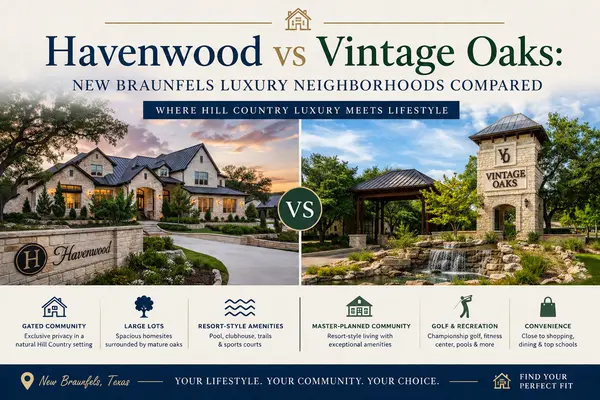 Havenwood vs Vintage Oaks: New Braunfels Luxury Neighborhoods Compared,Yitzchak Pierson