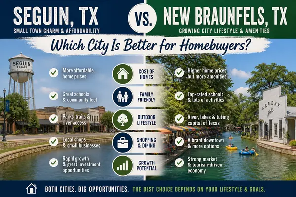 Seguin vs. New Braunfels, TX: Which City Is Better for Homebuyers?,Yitzchak Pierson