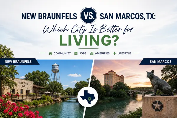 New Braunfels vs. San Marcos, TX: Which City Is Better for Living?,Yitzchak Pierson