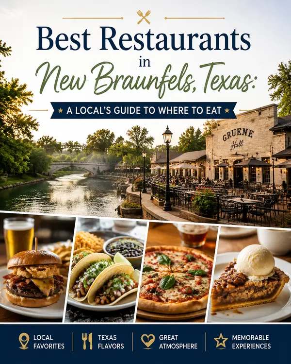 Best Restaurants in New Braunfels, Texas: A Local’s Guide to Where to Eat,Yitzchak Pierson