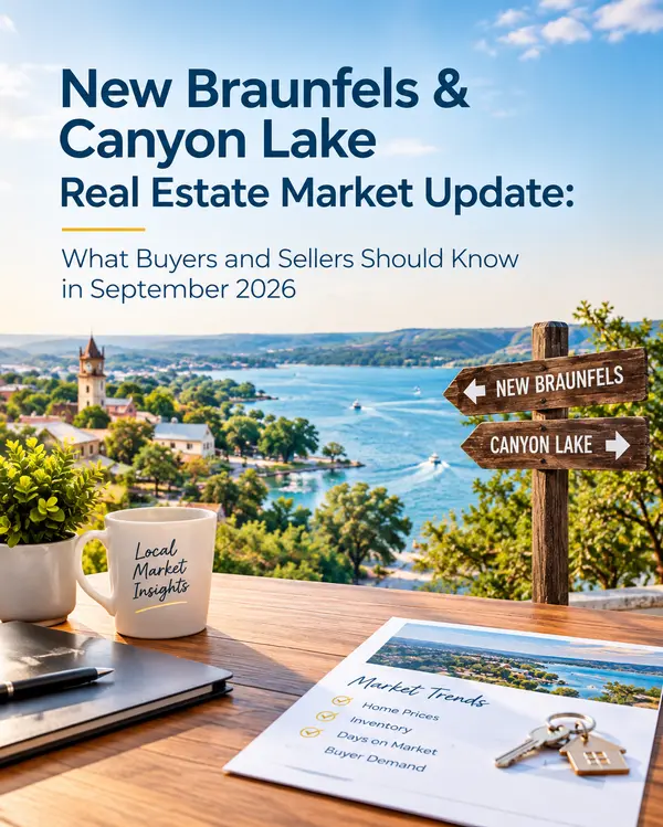 New Braunfels & Canyon Lake Real Estate Market Update: What Buyers and Sellers Should Know in September 2026,Yitzchak Pierson