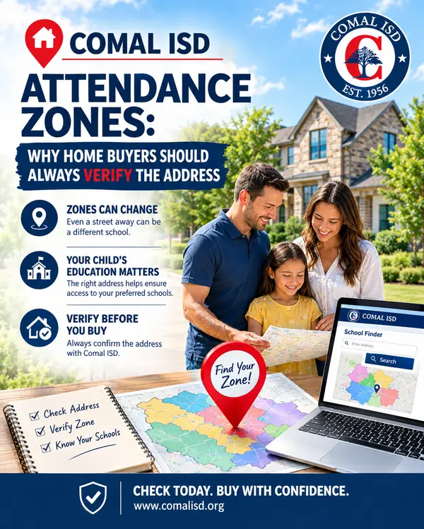 Comal ISD Attendance Zones: Why Home Buyers Should Always Verify the Address,Yitzchak Pierson