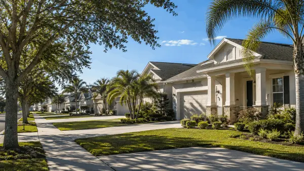 Jose Lopez Realty Sunny suburban street with lush greenery