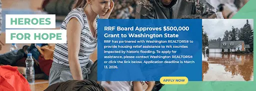 REALTORS® Relief Foundation Announces Relief Grant to Aid Flooding Victims in Washington State,Cheryl Dillon