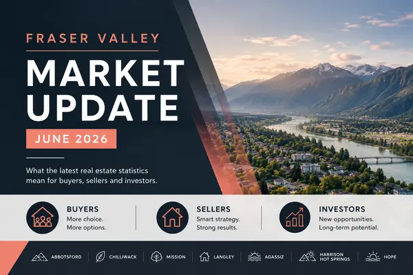 feature image of Fraser Valley Real Estate Market Update | June 2026: What Buyers, Sellers &amp; Investors Need to Know