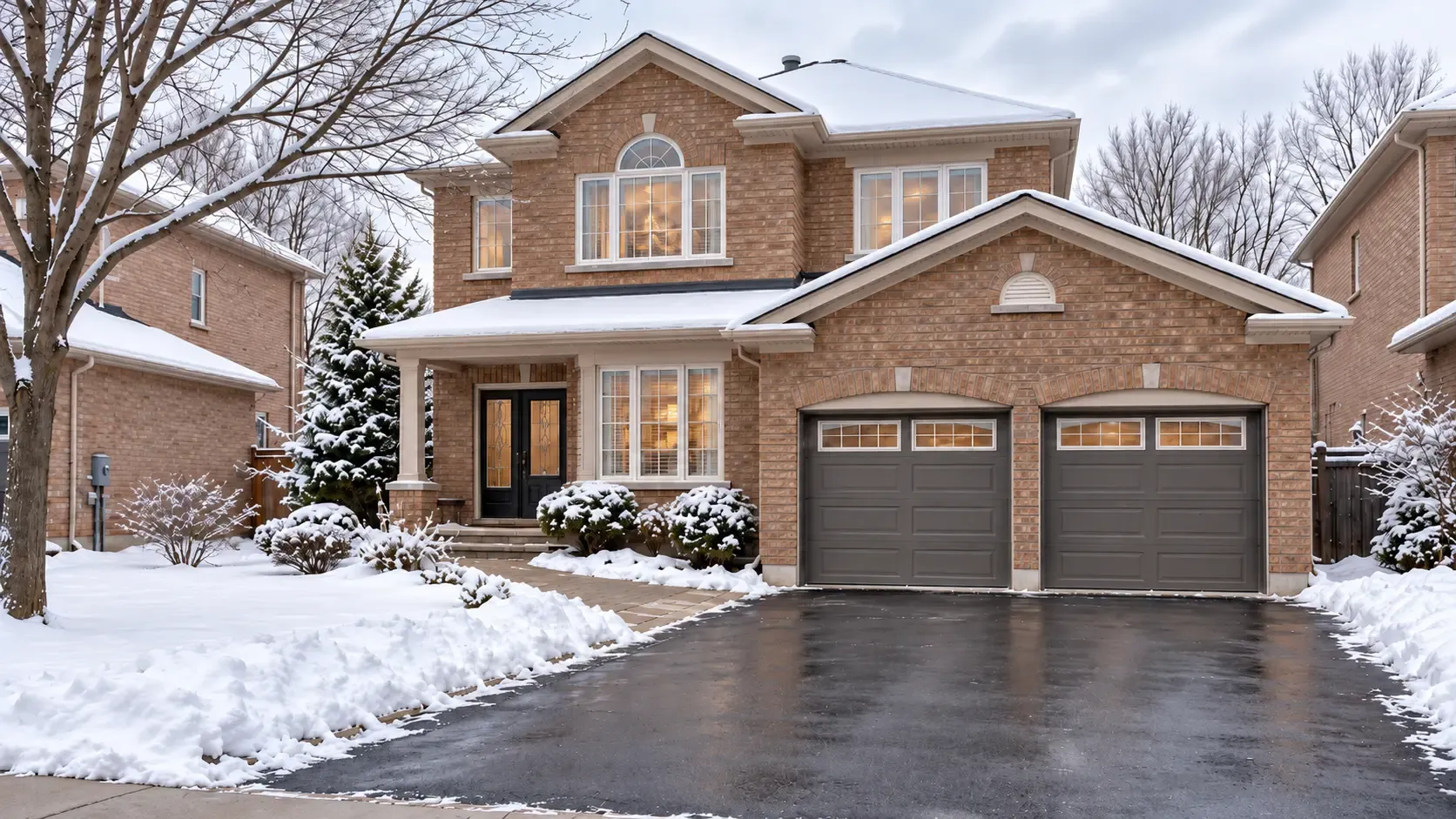 Editorial photograph accompanying roof, gutter and winter property-care guidance