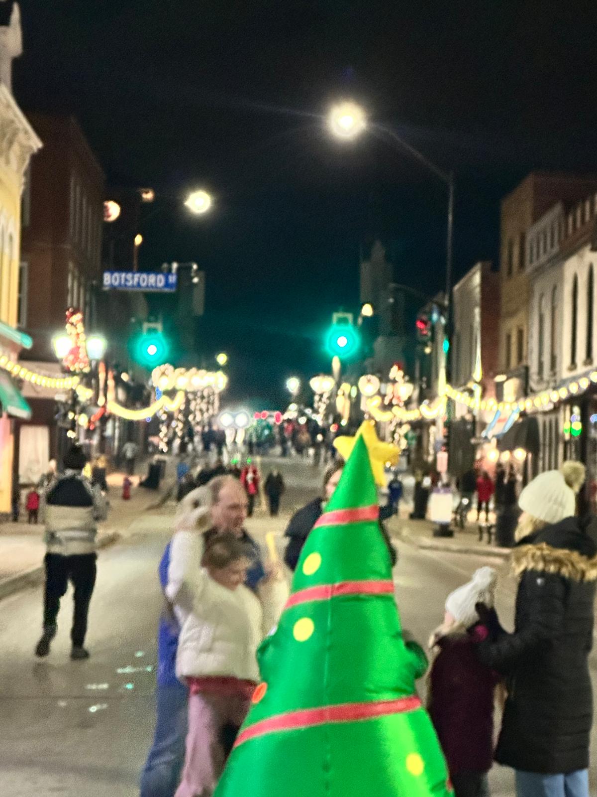 Grace Simon in downtown Newmarket Ontario during a community event on Main Street