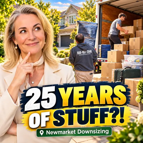 feature image of What Happens to 25 Years of Belongings When You Downsize in Newmarket Ontario