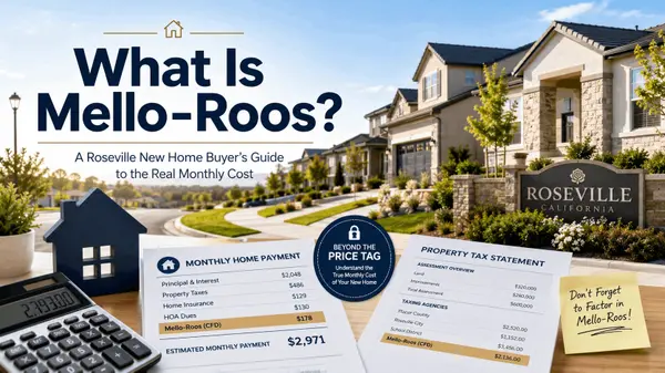 What Is Mello-Roos? A Roseville New Home Buyer's Guide to the Real Monthly Cost