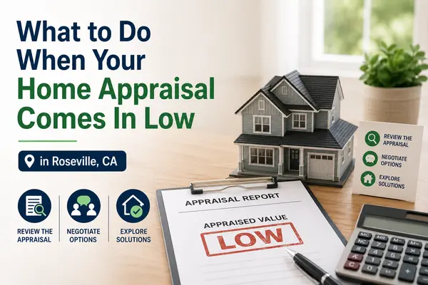 What to Do When Your Home Appraisal Comes In Low in Roseville, CA