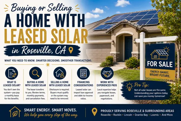 Buying or Selling a Home With Leased Solar in Roseville, CA,Rich And Kat Farless