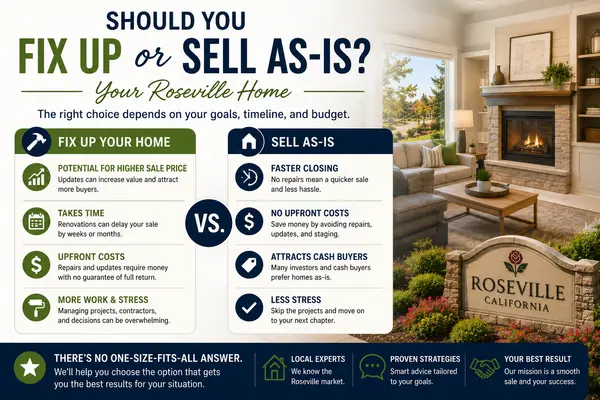 Should You Fix Up Your Roseville Home or Sell As-Is?