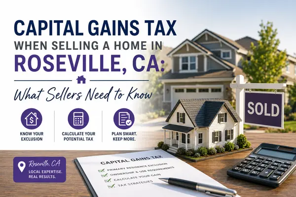 Capital Gains Tax When Selling a Home in Roseville, CA: What Sellers Need to Know