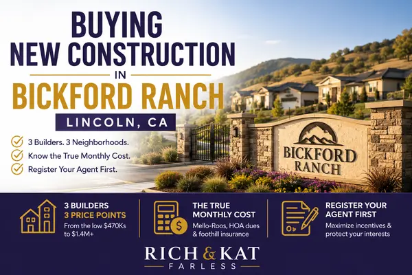 Buying New Construction in Bickford Ranch, Lincoln, CA