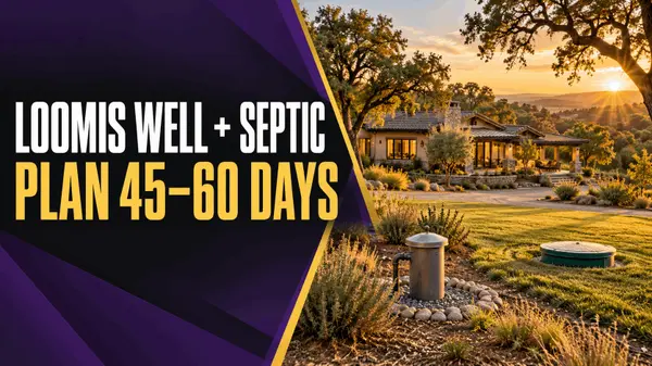 Loomis Well & Septic Homes: The Real Selling Timeline