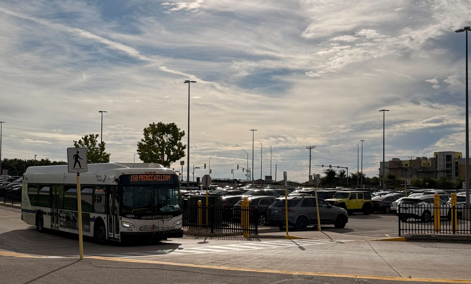 GO Transit park-and-ride lot in Barrie
