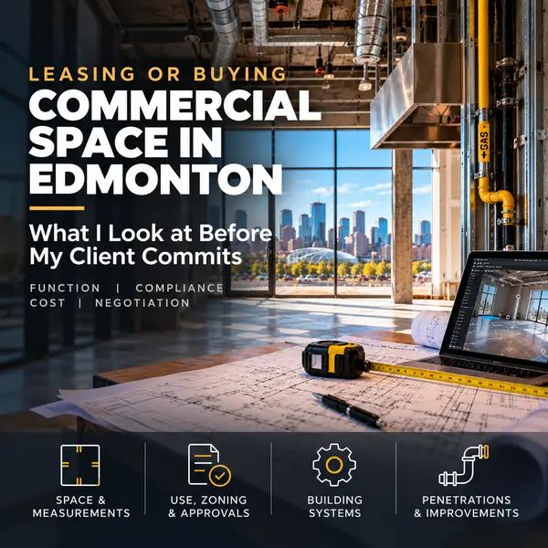 Leasing or Buying Commercial Space in Edmonton: What I Look at Before My Client Commits