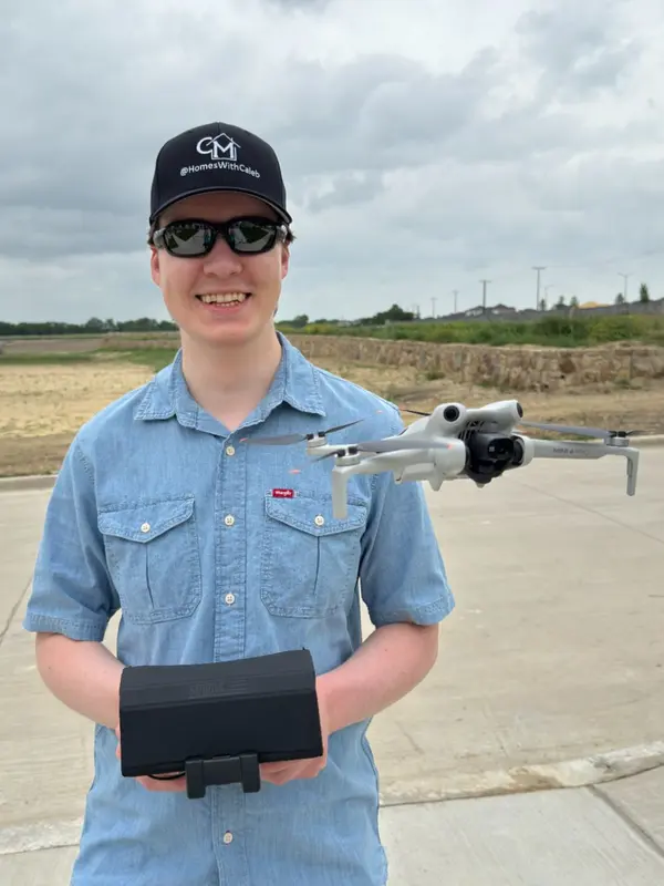 Caleb Filming With Drone