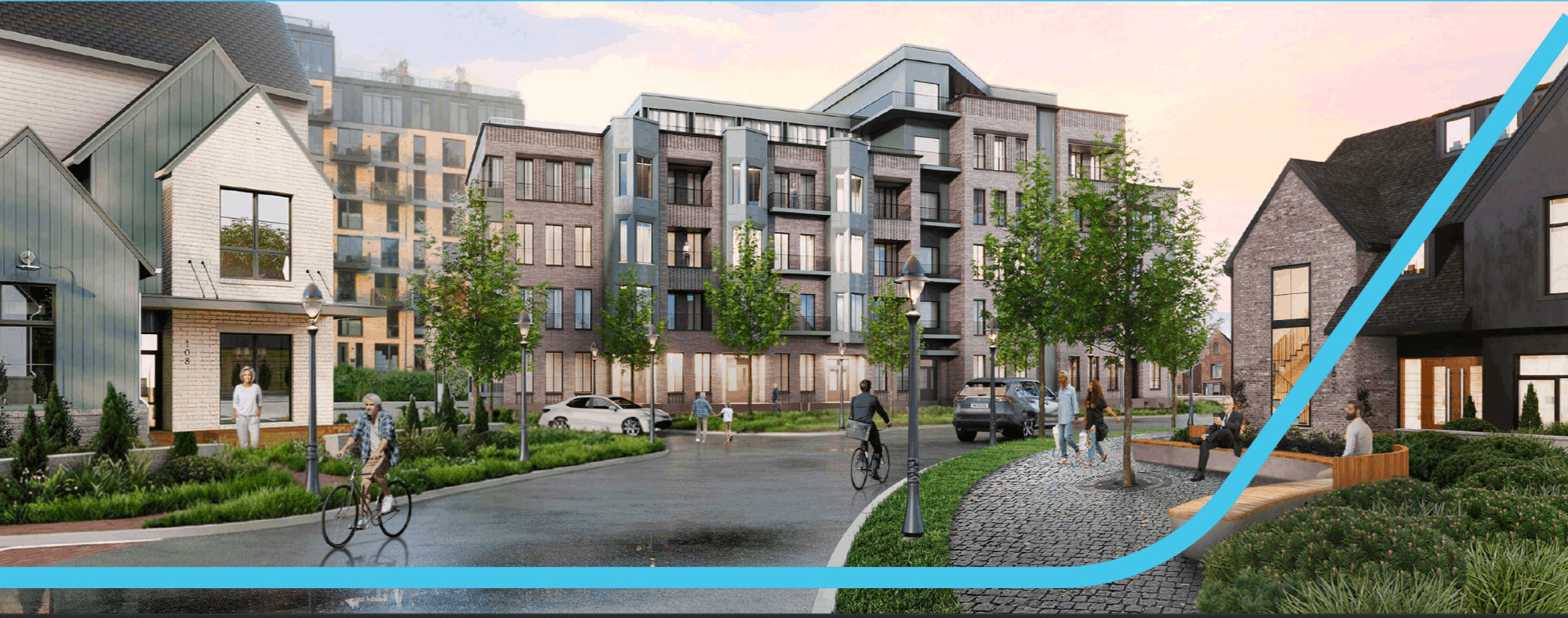 Station Yards master plan development rendering in Moncton NB 2026
