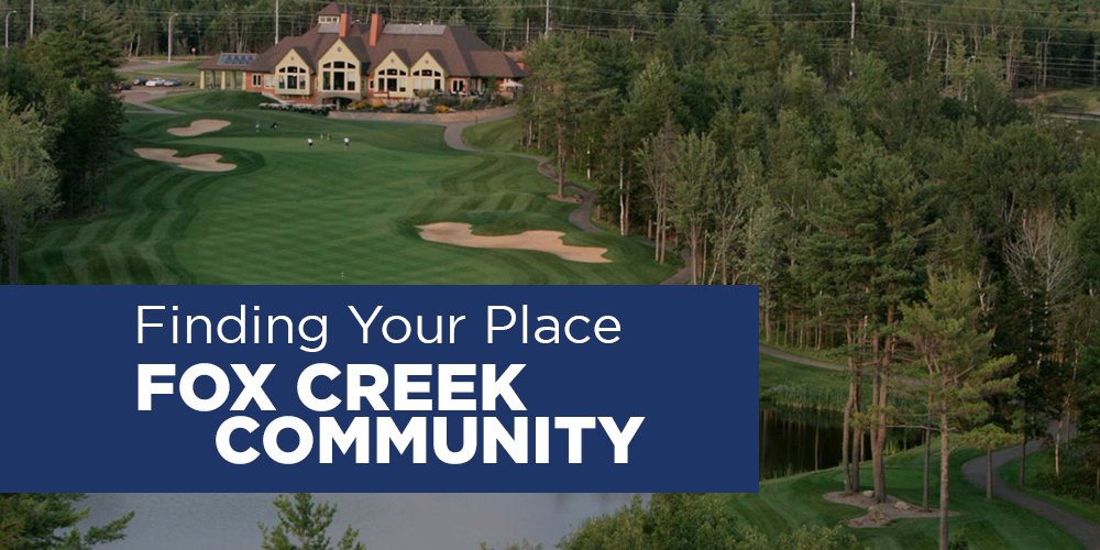 Fox Creek neighbourhood in Dieppe NB showing modern homes and walking trails through natural greenspace