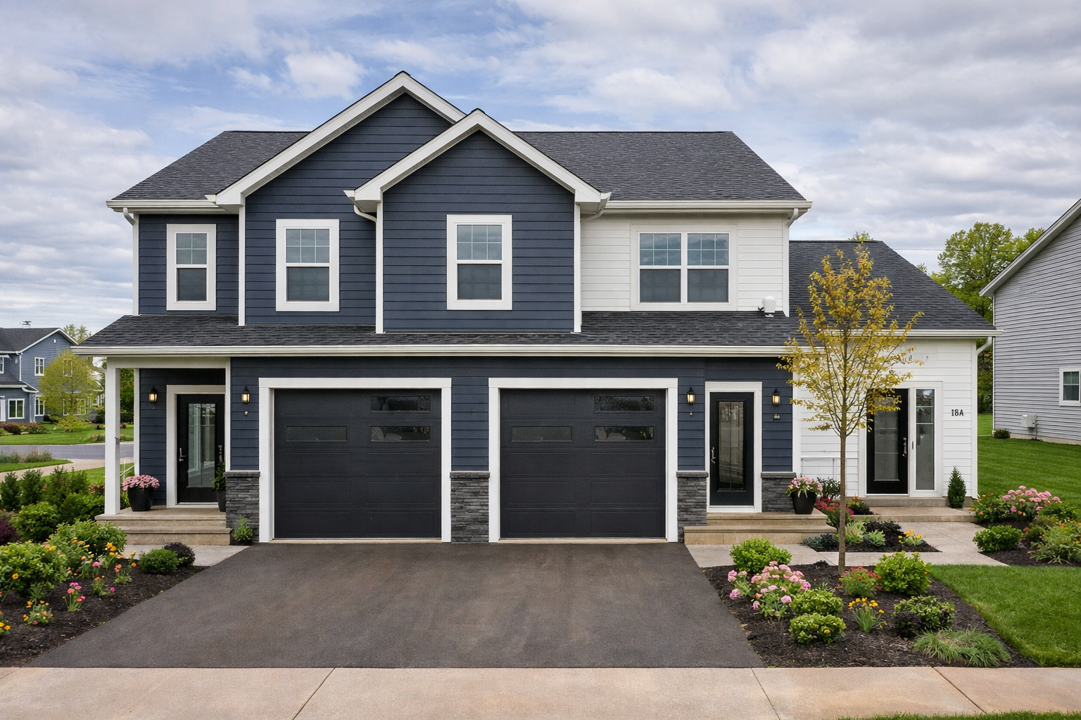 Modern semi-detached home with accessory dwelling unit in a new Moncton NB development