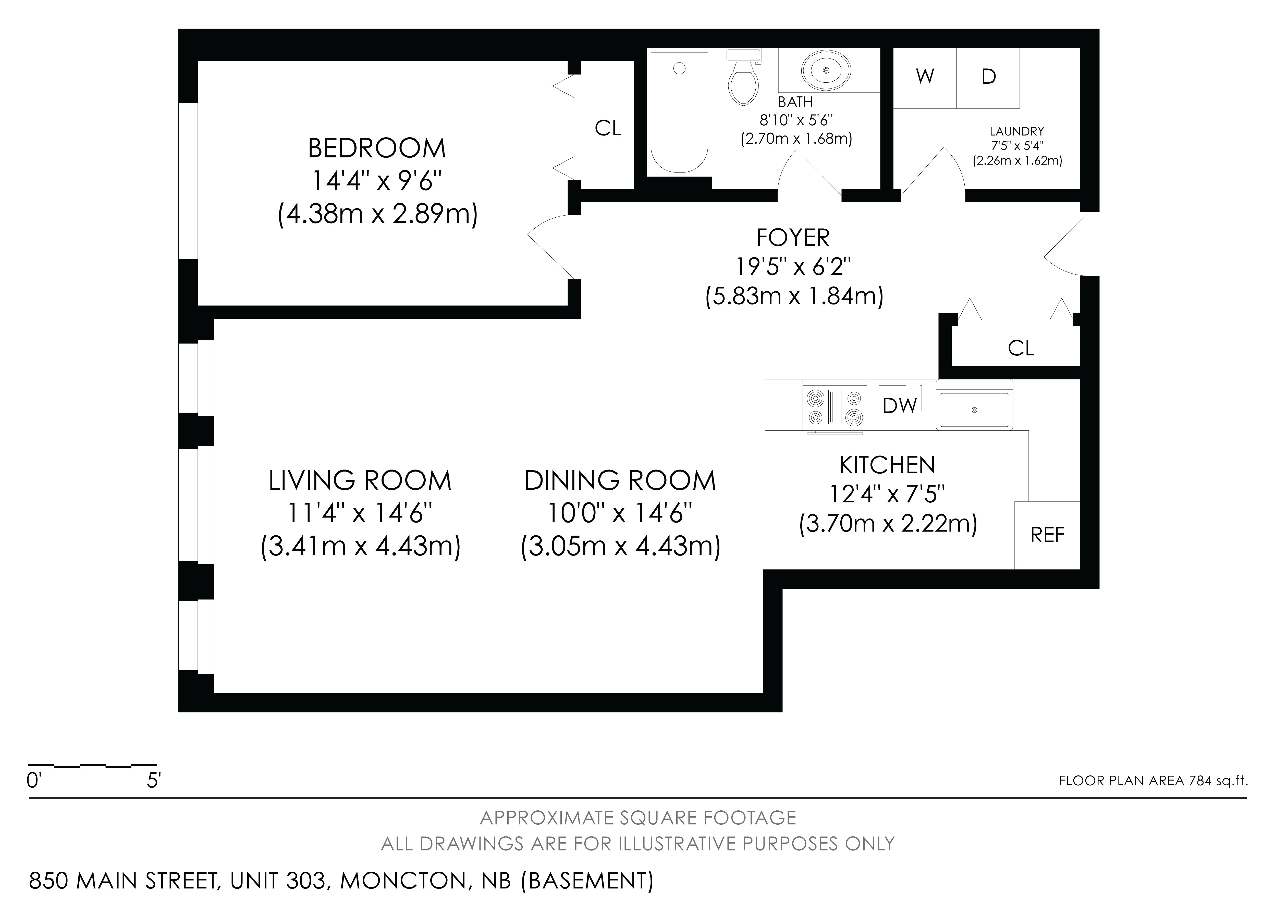 Floor Plan - Unit 302 - 850 Main Street
