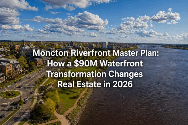 Moncton Riverfront Master Plan: How a $90M Waterfront Transformation Changes Real Estate in 2026