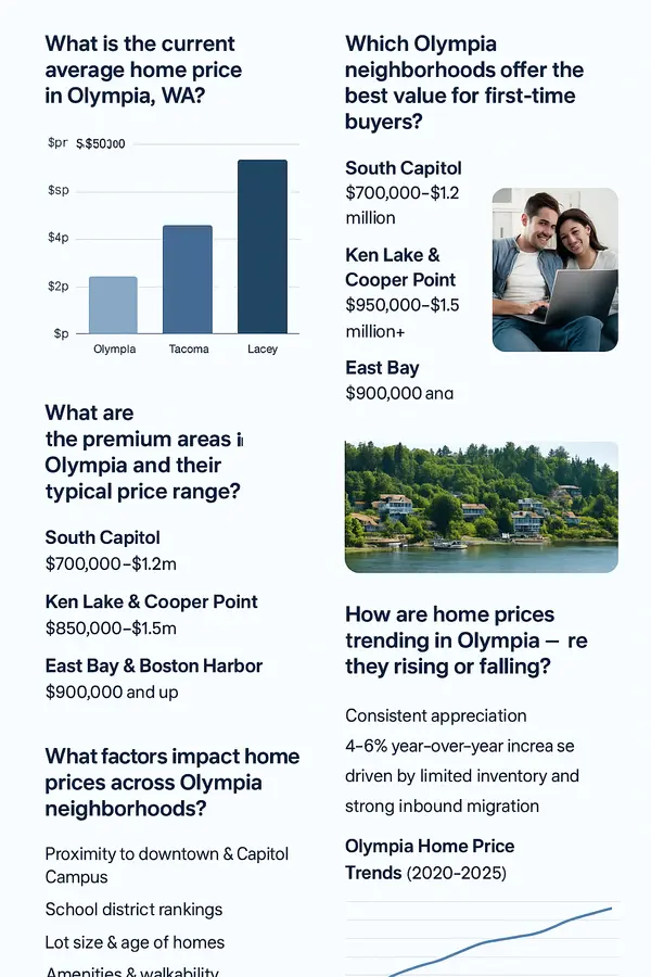 feature image of Average Home Prices in Olympia WA Neighborhoods | NW Home Experts