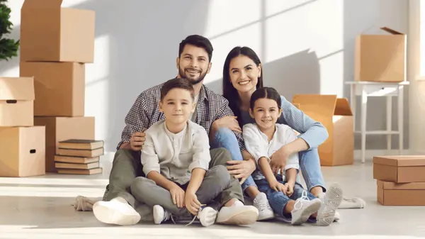 Happy Family moving into new home David Bell Realtor New Jersey