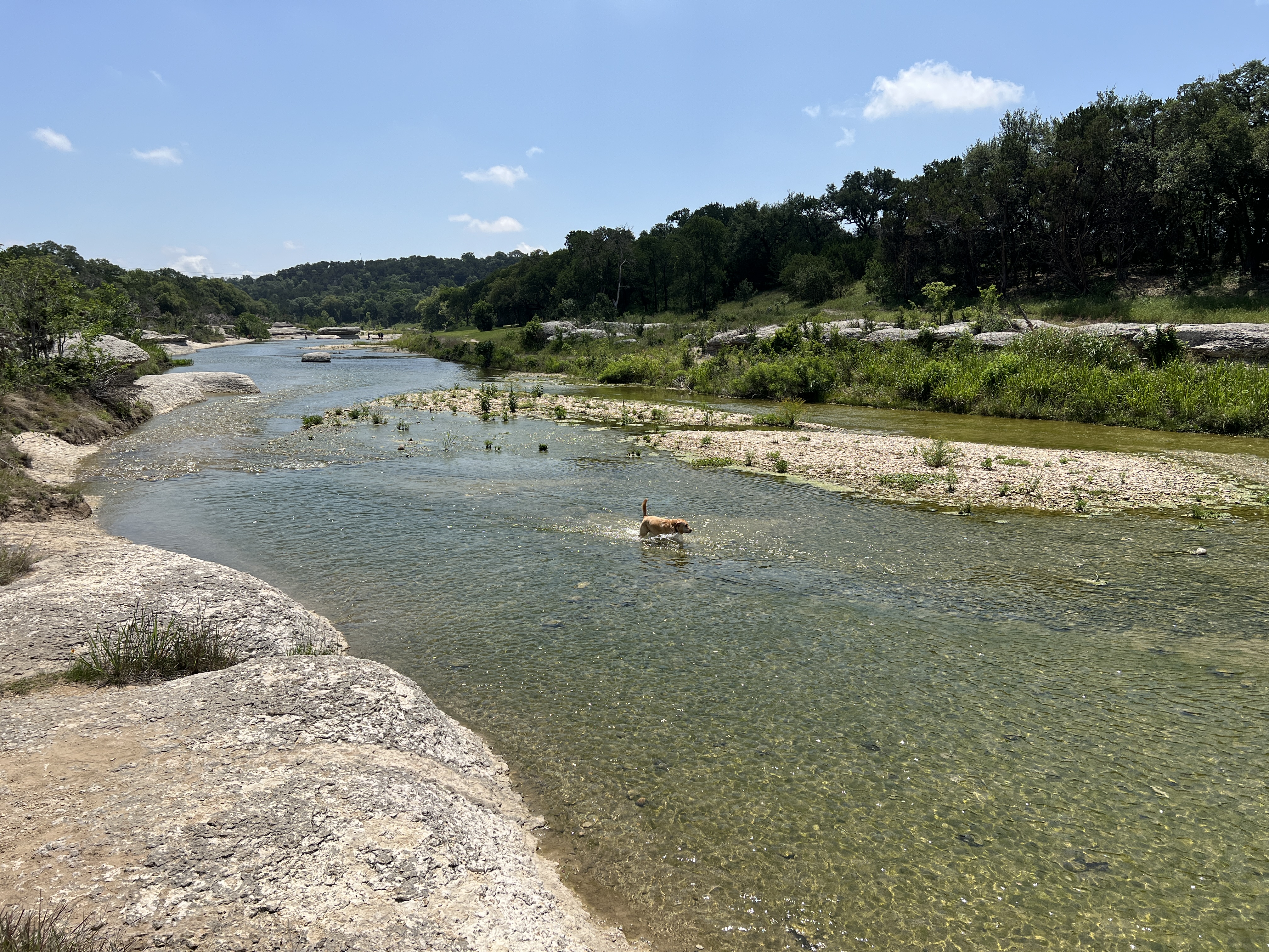 River access near Gabriels Overlook in Georgetown TX