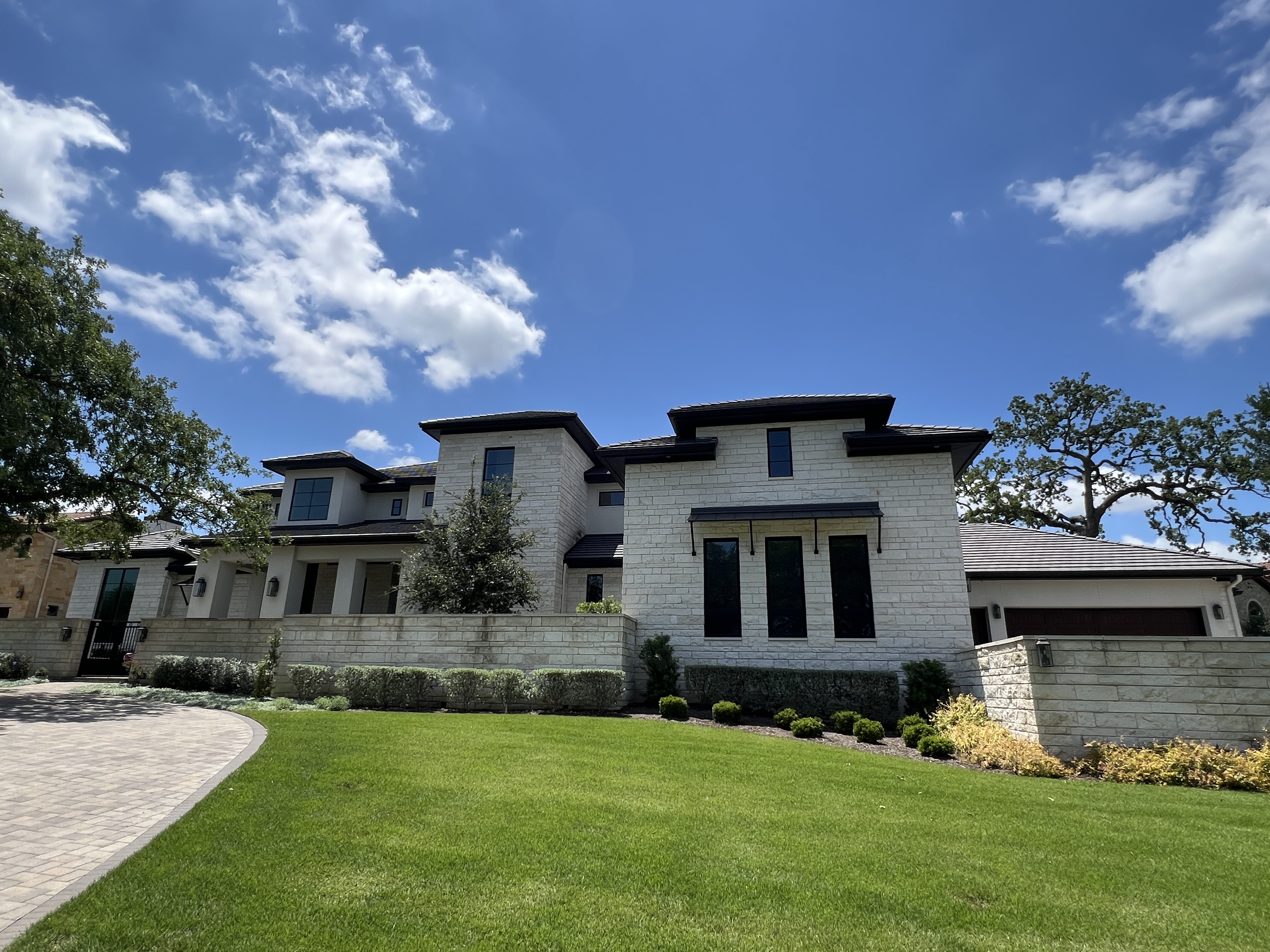 Cimarron Hills estate home with stone exterior