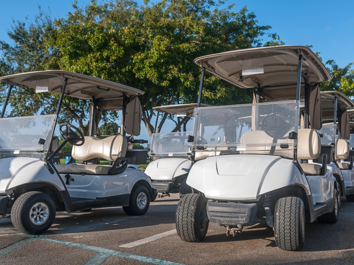 Golf carts at Cimarron Hills Golf and Country Club