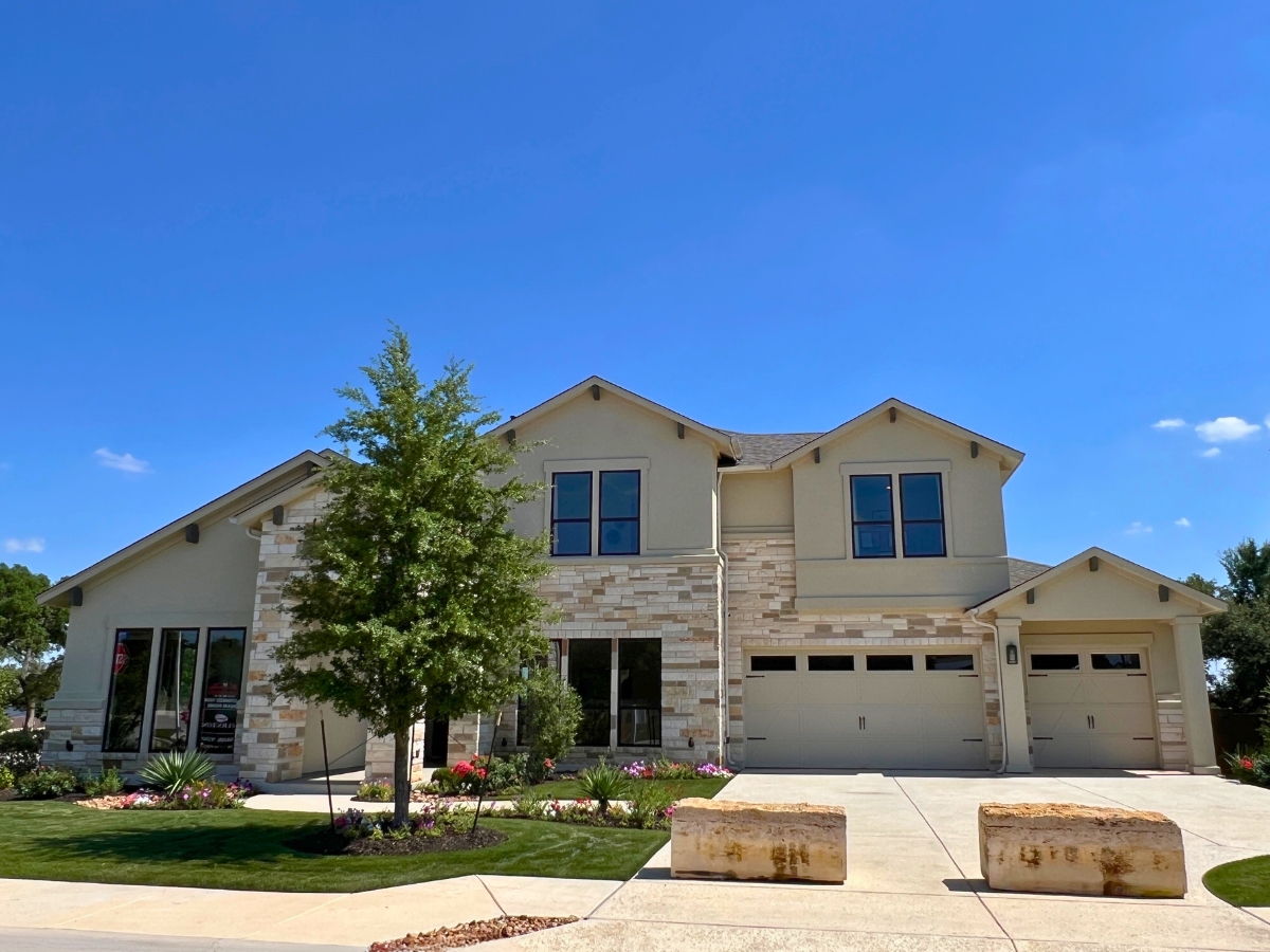 Giddens Homes model home in Riverstone Georgetown TX